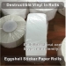 Custom Very Sticky Ultra Destructible Vinyl Roll for Eggshell Sticker Use