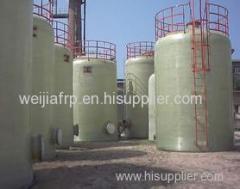 All demenssions of FRP vertical tank