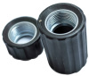 Carbon Steel nut plated nipple Black plastic