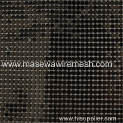 black metallic cloth drapery