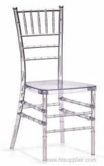 white resin chiavari chair with cushion in factory price