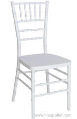 white resin chiavari chair with cushion in factory price