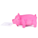 Dog latex pig toy with squeak