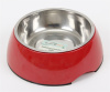 Melamine bowl with stainless steel Pet bowl