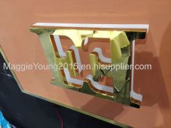 Titanium gold signs /titanium gold logo /titanium letter
