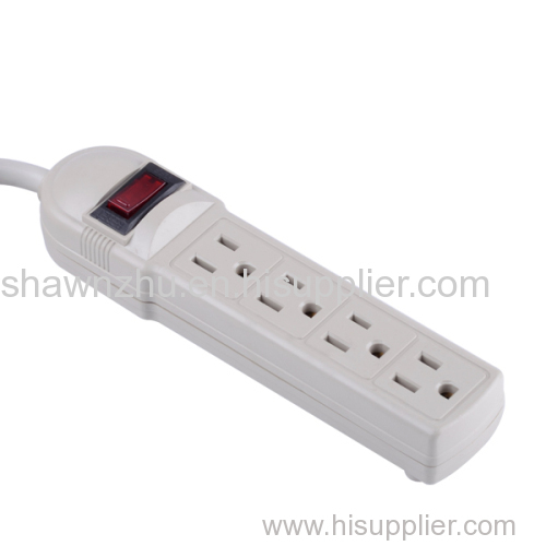 W1002S3 4 outlets 125V 13/15A universal surge protector power strip