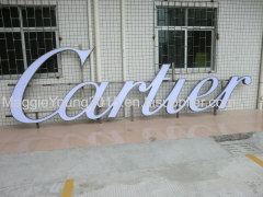 Advertising letters stainless steel cutting edge enclosing welding with acrylic