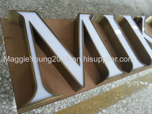 stainless steel light box letter