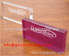 Beautiful acrylic paperweight display