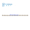 Titanium Mini Plate for Maxillofacial Surgery Plate thickness 1.0mm 16 holes without bridge