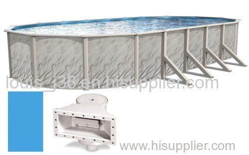 15'x30'x52" Oval MEADOWS Above Ground Swimming Pool & Liner Kit