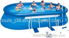 Intex 20-Feet by 12-Feet by 48-Inch Oval Frame Pool Set