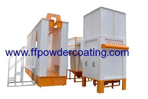 muti-cyclone powder coating booth