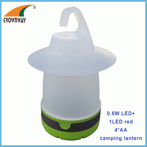 0.5W LED camping lantern high power portable lamp hook tent lamp 4*AA battery