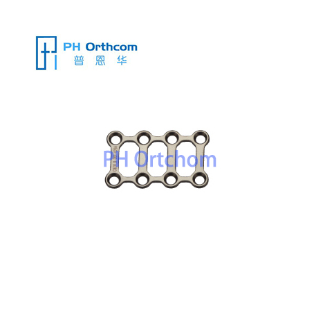 Titanio Mini cuadrática y rectangular Placa para cirugía maxilofacial espesor de 1,0 mm 8 agujeros