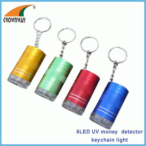 UV LED money detector lamp UV keychain lights mini keychain light pocket lamp