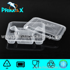 Microwave PP Four Compartments Takeaway Food Container