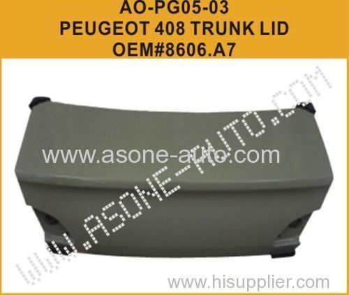 AsOne Trunk Lid For Peugeot 408 Auto Kit OEM=8606.A7