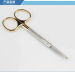 Stainless Steel Gold Plated Tissue Scissors