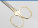 Stainless Steel Gold Plated Tissue Scissors