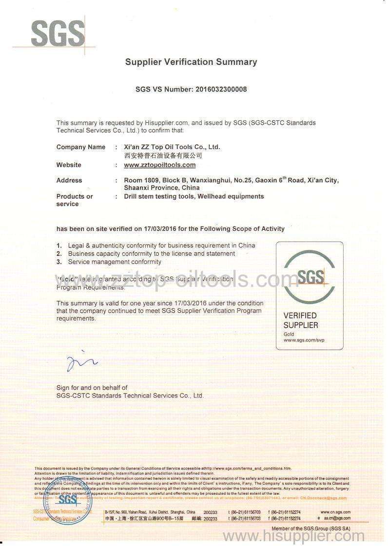 SGS certification