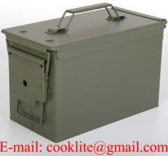 Caixa para municao / Cofre para municao / Caixa militar em metal - M19A1 30 Cal