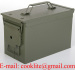 Boite a munitions metallique / Caisse a munition / Caisse boite a munitions militaire en metal