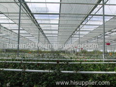 3.25m Width Greenhouse Climate Control Shade Curtains Energy Saving Close Type inner Use Shading Rate 75%