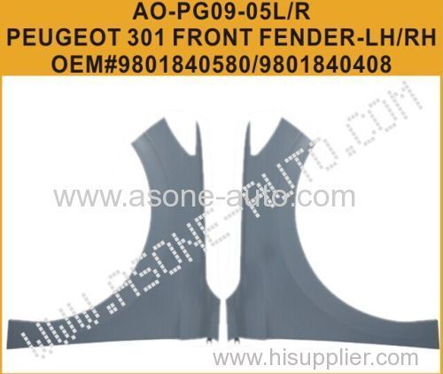 AsOne Front Fender For Peugeot 301 OEM=9801840580