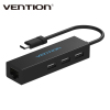 Vention Type C To 3 Ports USB 2.0 HUB With Lan Adapter for Macbook Support Windows
