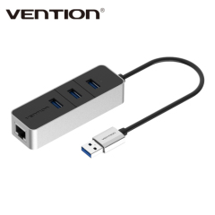 Vention Newset USB 3.0 To 10/100 Mbps Lan Network Ethernet Adapter Card + 3 Port USB HUB For Tablet PC Mac OS