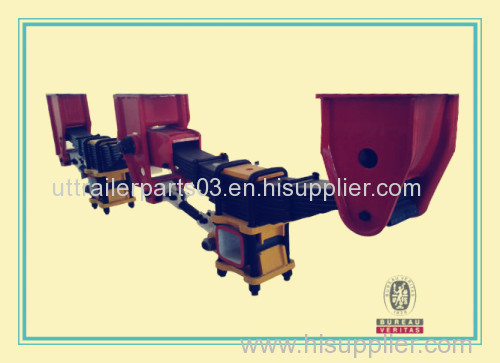 Germany or American Type Tandem Axle Semi Trailer Mechanical Suspension