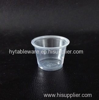 1 oz translucent PP Souffle Cup / Portion Cup /Sauce cup with PET lid - 5000 / Case
