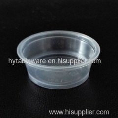 1.5 oz translucent PP Souffle Cup / Portion Cup /Sauce cup with PET lid - 2500 / Case
