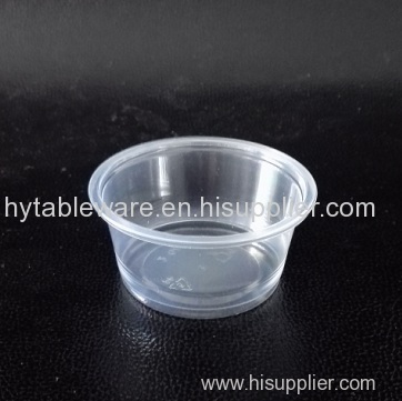 2 oz translucent PP Souffle Cup / Portion Cup /Sauce cup with PET lid - 2500 / Case