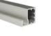 Silver Industrial Aluminium Sliding Door Profiles Aluminum Extrusion Fabrication