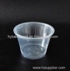 2.5 oz translucent PP Souffle Cup / Portion Cup /Sauce cup with PET lid - 2500 / Case