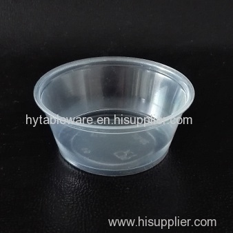 3.25 oz translucent PP Souffle Cup / Portion Cup /Sauce cup with PET lid - 2500 / Case