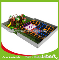 Popular Large Kids Indoor Gymnastics Trampoline Workout