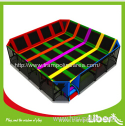 Factory producer indoor trampoline with free jumping