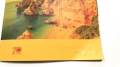 Custom landscape softcover business brochure printing