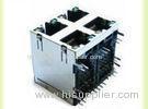 Professional Led Shielded Multi Port Rj45 Connector With Transformer
