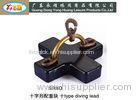 Lead diving weights with brass handle and swivel 5 / 10 / 20KG