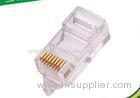 Male 8p8c Utp Rj45 Vertical Connector Of Copper / Steel / Gilding Material