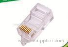 Male 8p8c Utp Rj45 Vertical Connector Of Copper / Steel / Gilding Material