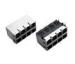 Stacked Side Enter 2*4 Multi Port Rj45 Modular Connector With Shielded