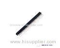 Single Row Line 2mm Machined Female Pin Header PPS Black Standard 40 Pin