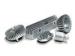 Custom Silver Aluminum Heatsink Extrusion Profiles With Wood Chromizing / Chromising