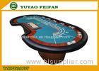 Collapsible Custom Built Poker Tables Wooden Leg Pu Edge Poker Tables