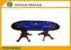 Professional Casino Texas Holdem Poker Table Solid Wooden Legs